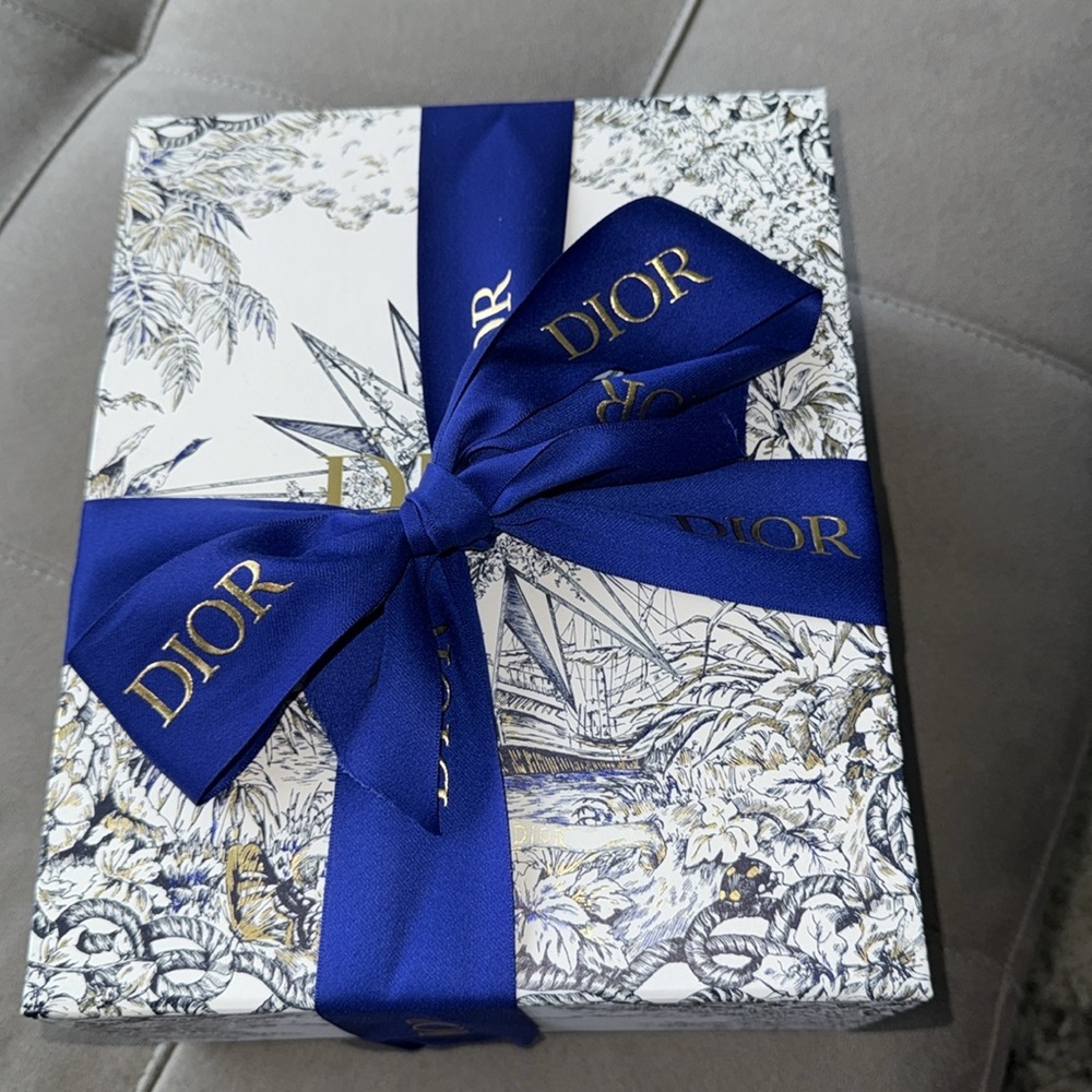 Dior Blue and Gold Star Motif Box, Holiday 2022